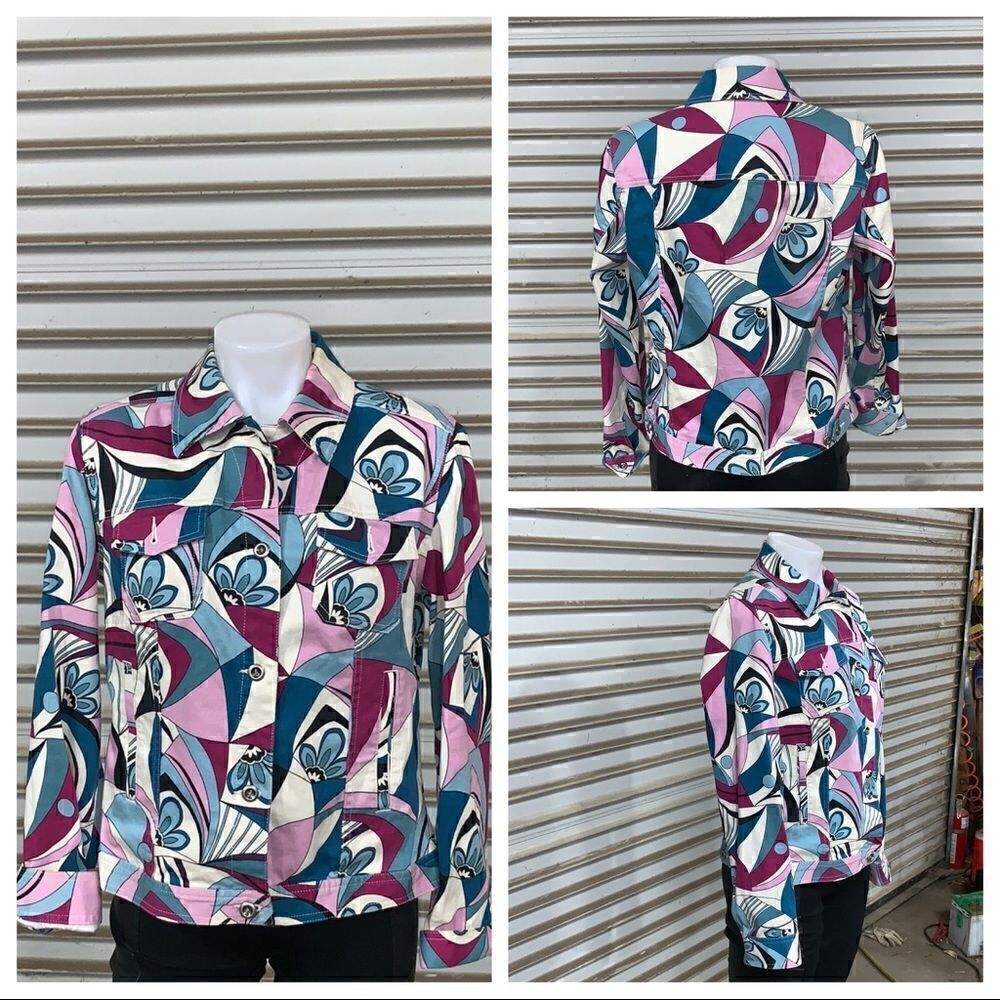 Charter Club jacket great fabric design